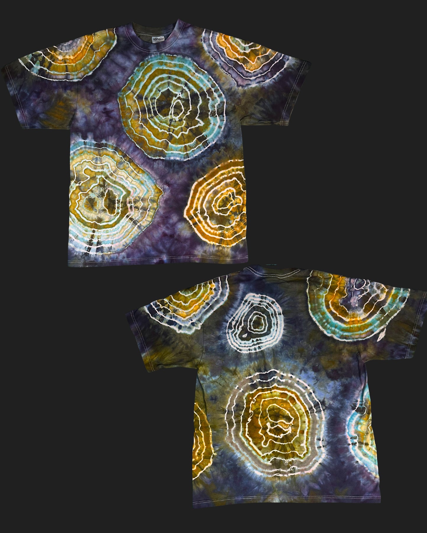 Blue/Gold Ice Dye - XL