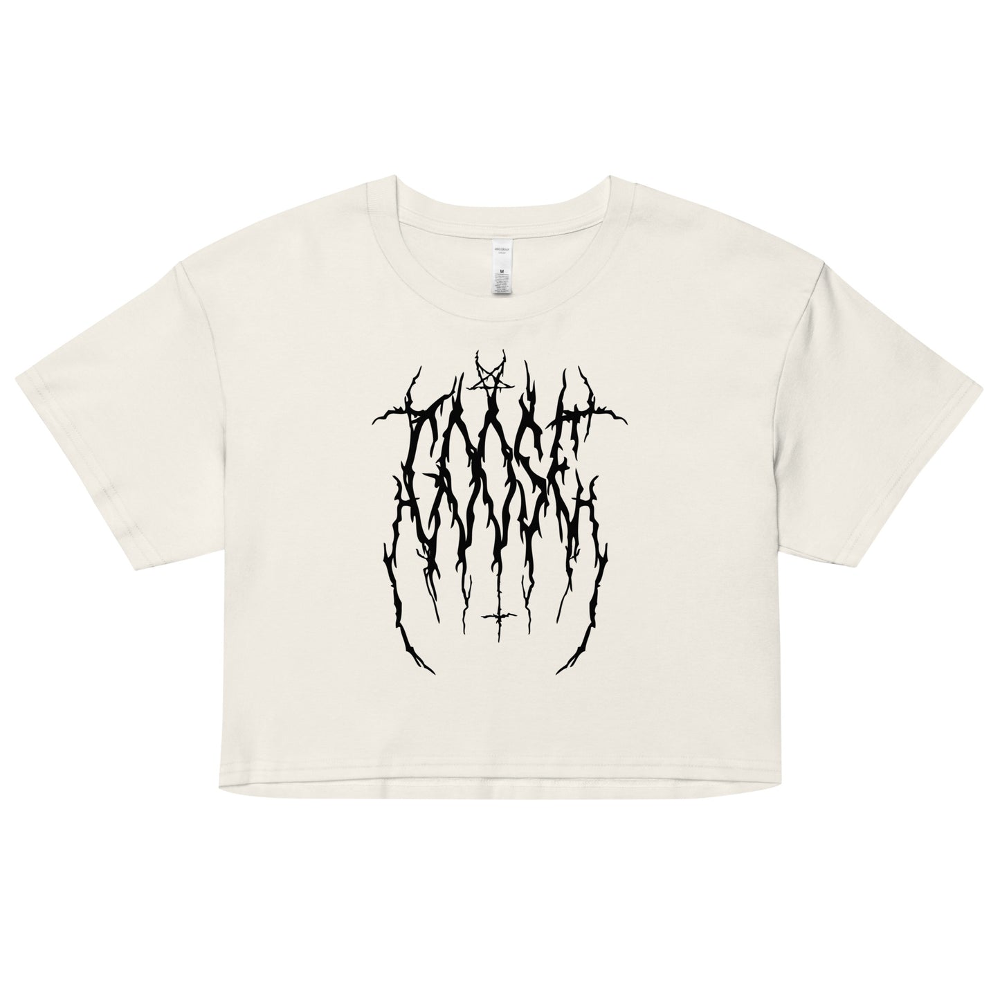 Goose Black Metal Crop Top